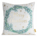 J&otilde;ulu dekoratiivne padjakate, kuldne/valge/roheline, 45 cm x 45 cm