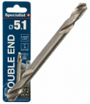 Metallist puur, kahe otsaga Specialist+ Double End, metall/teras/plast, keermega, keermestatud, 5.1 mm x 6.2 cm