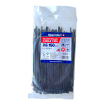 Kinnitusrihm Specialist+, nailon, must, 150 mm x 3.6 mm