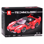 Konstruktor, auto Technologie ZA5786, 360 tk, punane v.