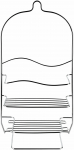 Du&scaron;iriiul Mondex Carl, 11 cm x 40.5 cm x 21.5 cm, h&otilde;be