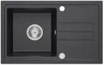 K&ouml;&ouml;givalamu Quadron Ben 111, graniit, 70 cm x 44 cm x 17.5 cm, must v.
