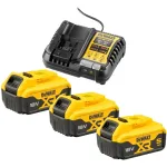 Aku ja laadija komplekt Dewalt CB1104P3-QW, 18 V, li-ion, 5000 mAh