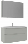 Vannitoa m&ouml;&ouml;bli komplekt Kalune Design Messina, matt ka&scaron;miir v., 45 cm x 100 cm x 55 cm