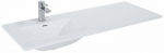 Vannitoa kraanikauss Elita Skappa Left, keraamiline, 121 cm x 46.4 cm x 1.8 cm, valge v.