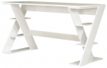 Kirjutuslaud ja riiul Kalune Design Lungo 801CMY5423, 60 cm x 140 cm, 73 cm, valge v.