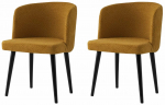 Toolide komplekt Kalune Design Soft 4107 V2 974NMB1912, matt, sinep v./must v., 57 cm x 57 cm x 81 cm, 2 tk