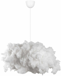Kahjustatud pakendiga toode. Valgusti rippuv Opviq Cloud 390FLH2181, E27, 1 x 60 W, valge v., 35 x 45 cm