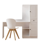 Kirjutuslaud koos kapiga Kalune Design Rb-116, 120 cm x 40 cm, 75 - 150 cm, valge v.