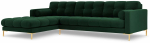 Nurgadiivan Cosmopolitan Design Bali, kuld v./roheline v., vasak, 185 x 293 cm x 75 cm