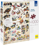 Pusle Martinex Mauri Kunnas Hullunkuriset Birds Puzzle, 68 cm x 48 cm, 1000 tk, mitmev&auml;rviline