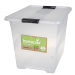 Kaanega hoiukarp, esemete hoidmiseks Keeeper Cornelia, 24 l, l&auml;bipaistev v., 39.5 x 29.5 x 30 cm