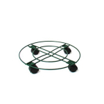 Lillepoti alus ratastel Garden Center, roheline v., 25 cm, 25 cm