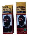 Mootorratturi kiivrisukk, must v.