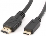 Juhe Gembird HDMI / HDMI-mini HDMI 19 pin male, Mini HDMI male, 3 m, must v.