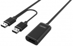 Juhe Unitek USB-A - USB-A USB 2.0 A female, USB 2.0 A male x 2, 10 m, must v.
