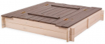 Liivakast Folkland Timber, 120 x 120 cm, kaanega, valge/hall, 25 kg
