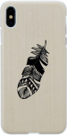 Telefoni &uuml;mbris Man&Wood Indian Back Case, Apple iPhone XS Max, valge