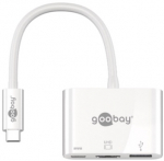 Kaabel Goobay 62104 USB-C, HDMI, valge v.