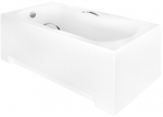 Vann, nurgaga Besco Aria Plus 130, 130 cm x 70 cm x 39 cm, ristk&uuml;lik, valge v.