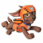 Dekoratiivne kleebis Nickelodeon Paw Patrol Zuma, 21 cm x 23 cm