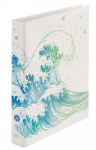 Registraator-mapp Herlitz Greenline Wave, 3.5 cm, A4 Sinine v./Valge v./Roheline v.