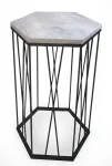 Kohvilaud Kalune Design Cetrus Deniz, tamm v./must v., 35 cm x 35 cm x 62 cm