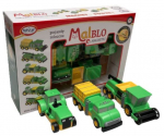 M&auml;ngu autode komplekt Malik Magnetic MalBlo 0321, kollane v./roheline v.