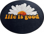 Vannitoa p&otilde;randamatt Foutastic Life Is Good 359CHL4827, mitmev&auml;rviline, 80 cm x 80 cm, &Oslash; 80 cm