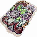 Vannitoa p&otilde;randamatt Foutastic Forme 359CHL5204, mitmev&auml;rviline, 120 cm x 70 cm