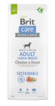 Kuiv koeratoit Brit Care Adult Large Breed Chicken & Insect, kanaliha, 12 kg