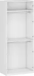 Riidekapp Flex K4, valge v., 100 cm x 54 cm x 238 cm