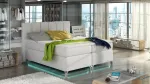 Voodi poolteist istekohta Basilio Soft 17, 140 x 200 cm, valge v., madratsiga