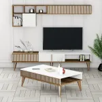Elutoa m&ouml;&ouml;blikomplekt Kalune Design Milan 481, sise, valge v./p&auml;hklipuu v.