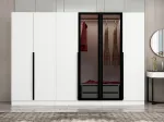 Riidekapp Kalune Design Kale Plus 7812, valge v., 270 cm x 52 cm x 210 cm
