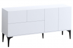 Konsoollaud Kalune Design Glise DEC0023, valge v./must v., 35 cm x 150 cm x 75 cm