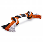 M&auml;nguasi koerale, k&ouml;is Beeztees FlossyRope Knots 641283, valge v./must v./oranž v., 2