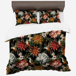 Voodipesukomplekt PMCA-92, must v./mitmev&auml;rviline, 70 x 80 cm, 160 x 200 cm