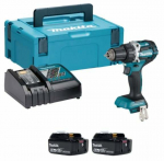 Akukruvikeeraja-trell koos akuga Makita DDF484RGJ, 18 V