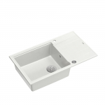 K&ouml;&ouml;givalamu Quadron Evan 136 XL, graniit, 86 cm x 50 cm x 21 cm, valge v./roostevaba teras v.