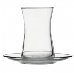 Kohvi- / teeserviis Pasabahce Heybeli, 0.16 l, klaas, l&auml;bipaistev v., 8 tk.