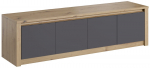 Kummut Gala Meble Malta K4D, pruun v./hall v., 47 cm x 170 cm x 43 cm