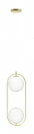 Valgusti rippuv AZzardo Coco 2 AZ4982, G9, 2 x 50 W, valge v.