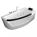 Vann, massaaži Amue Intelligent AMO-0076, 170 cm x 85 cm x 59 cm, parempoolne, valge v.