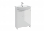 Vannitoakapp valamuga Thema Lux Venus D60, valge v./kroom v., 45.5 cm x 60.5 cm x 84 cm