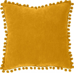 Dekoratiivne padi Atmosphera Pompons, kollane v., 40 cm x 40 cm