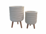 Lillepott Domoletti LT14642T-2S, keraamiline/savi, &Oslash; 30.5 cm, pruun v.