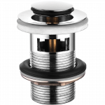 &Auml;ravoolus&uuml;steem vannitoavalamu jaoks Kuchinox, 80 mm, 62 mm, click clack-funktsioon, kroom v.