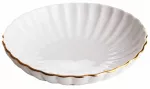 S&uuml;gav taldrik prae Homla Melida, 20 cm x 20 cm, kuldne v./valge v.