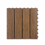 WPC terrassiplaat Garden Center T401, 30 cm x 30 cm x 2.2 cm, hele pruun v.